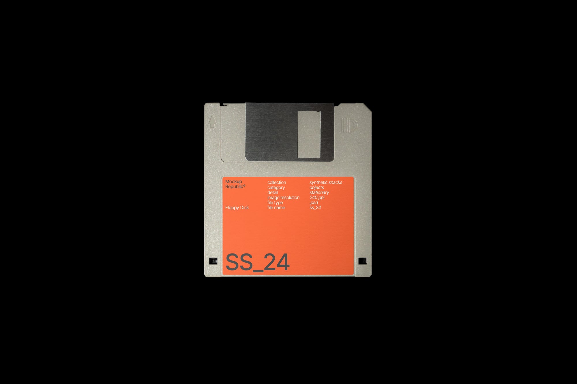 Clean Floppy Disk Mockup SS_24