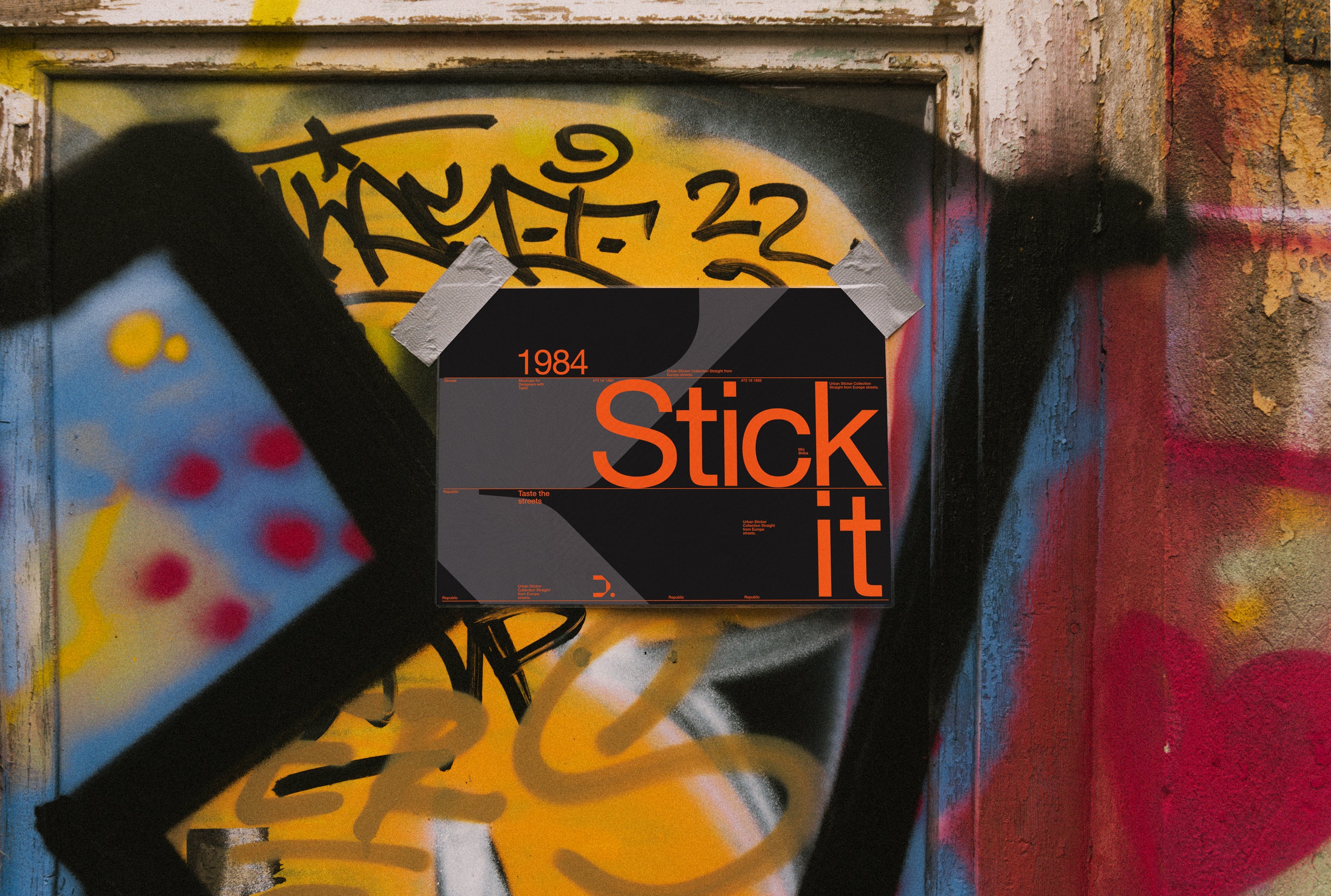Urban Sticker Mockup ST_014